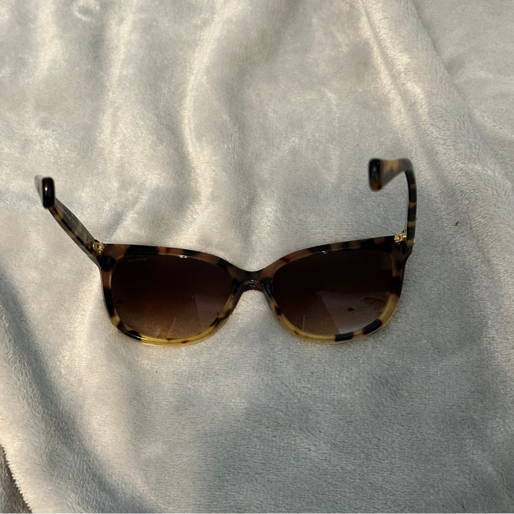 Coach Maroon Tortoise Sunglasses - Picture 10 of 12